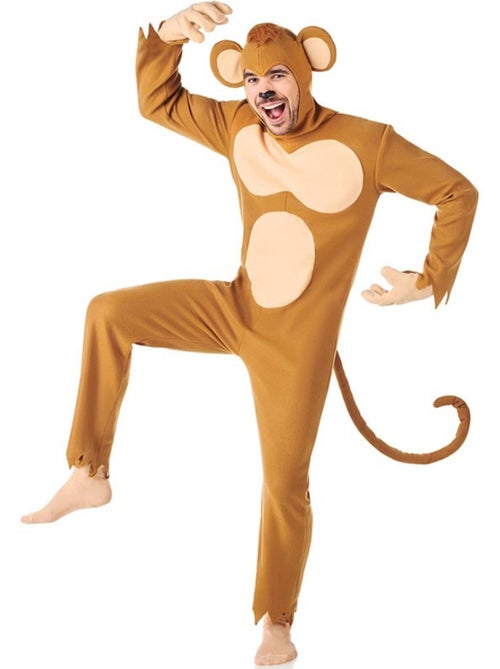 Disfarce de macaco-capuchinho alegre para adulto - Kiabi