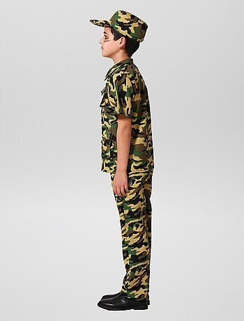 Disfarce de militar - 3 peças