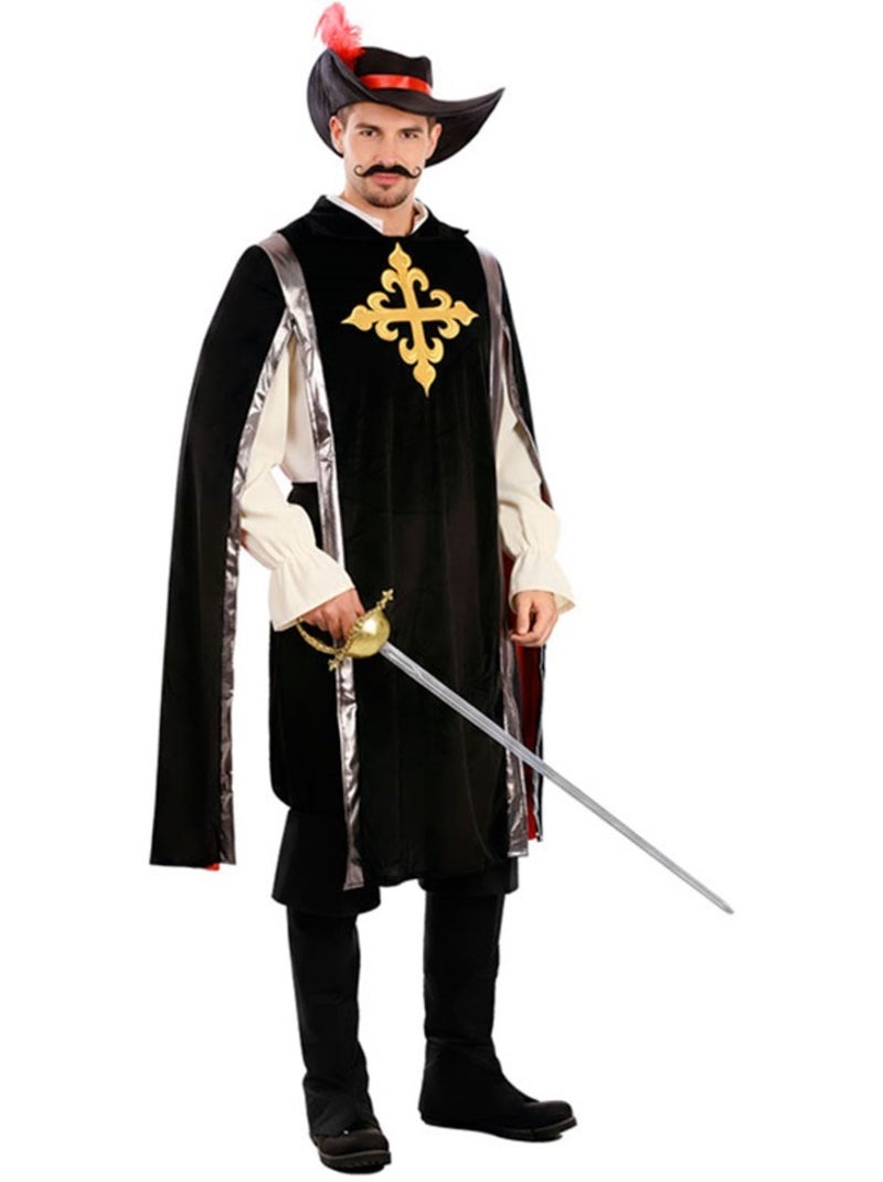 Disfarce de mosqueteiro elegante para homem Multicolorido - Kiabi