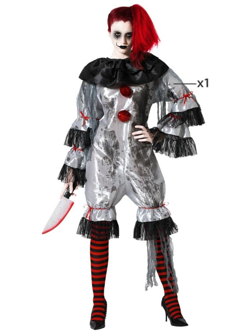Disfarce de palhaça it pennywise para mulher Multicolorido - Kiabi