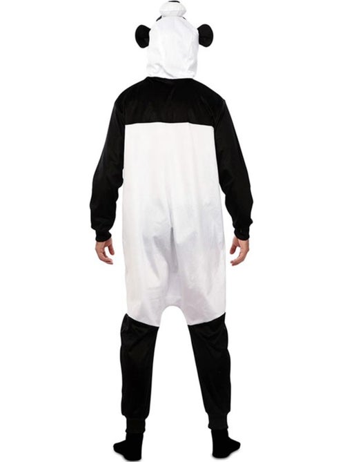 Disfarce de panda kigurumi com capuz e orelhas para adulto - Kiabi