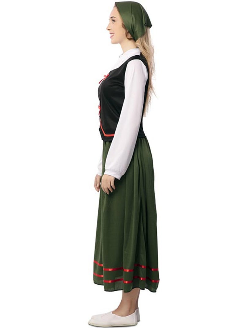 Disfarce de pastora com lenço para mulher Multicolorido - Kiabi