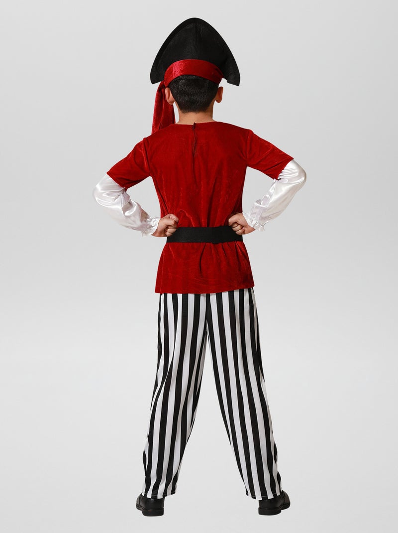 Disfarce de 'Pirata'  - 4 peças VERMELHO - Kiabi