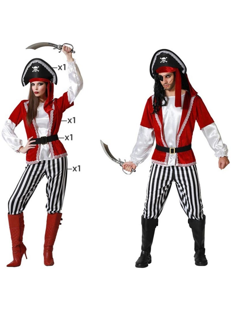 Disfarce de pirata às riscas para mulher Multicolorido - Kiabi