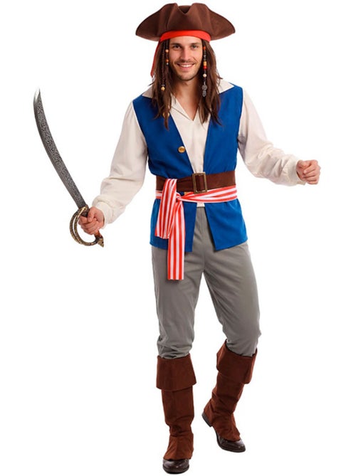 Disfarce de pirata bucaneiro jack para homem - Kiabi