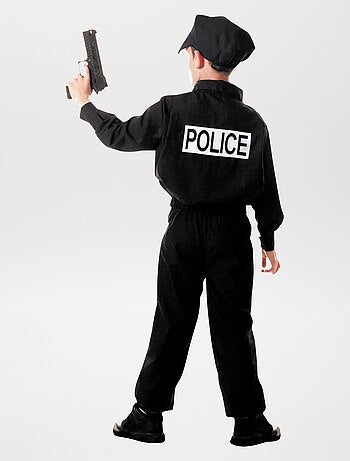 Disfarce de polícia macacão + boné + cinto