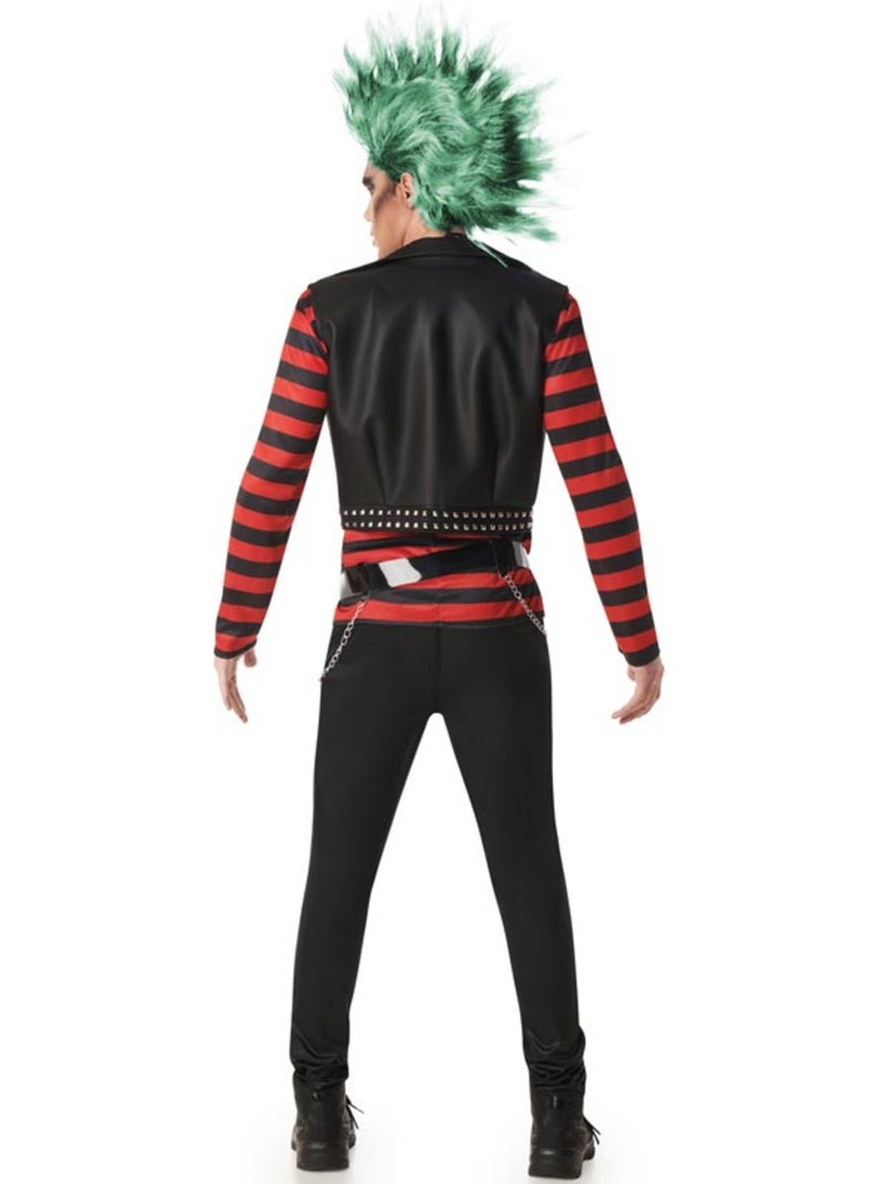 Disfarce de punk às riscas para homem Multicolorido - Kiabi