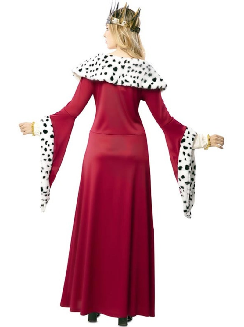 Disfarce de rainha medieval com estampado deluxe para mulher Multicolorido - Kiabi