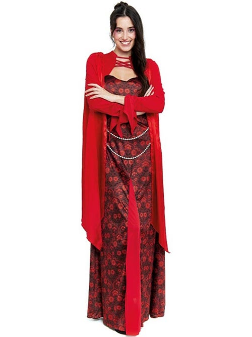 Disfarce de rainha medieval com estampado floral para mulher - Kiabi Disfarce de rainha medieval com estampado floral para mulher - Kiabi