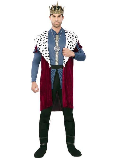 Disfarce de rei medieval com estampado deluxe para homem - Kiabi