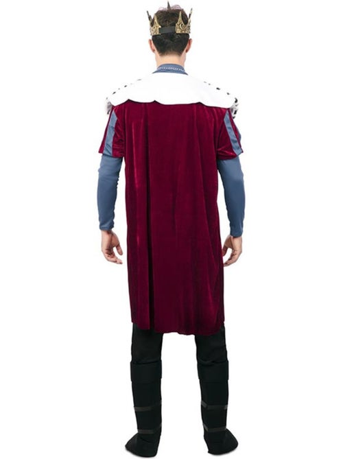 Disfarce de rei medieval com estampado deluxe para homem - Kiabi