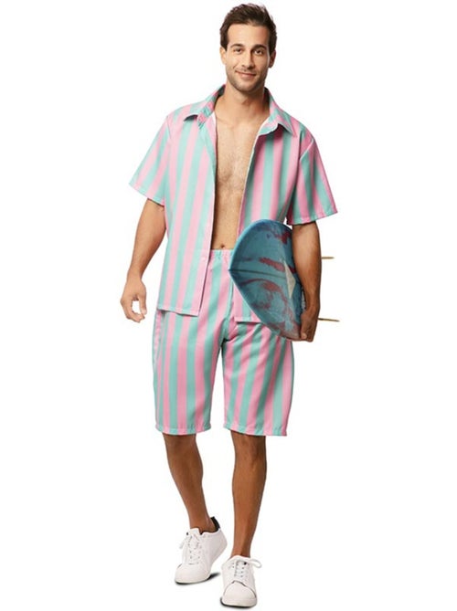 Disfarce de surfista às riscas para homem - Kiabi