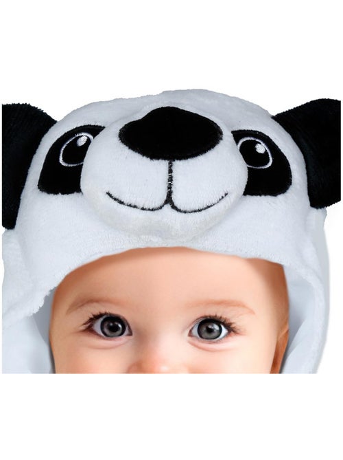 Disfarce de urso panda com capuz para bebé - Kiabi