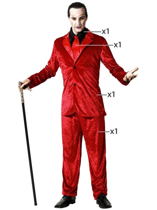 Disfarce de vampiro elegante para homem - Kiabi