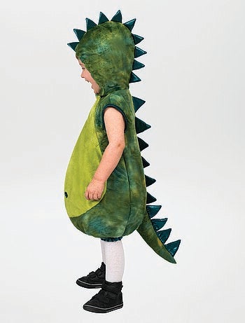 Disfarce dinossauro com capuz