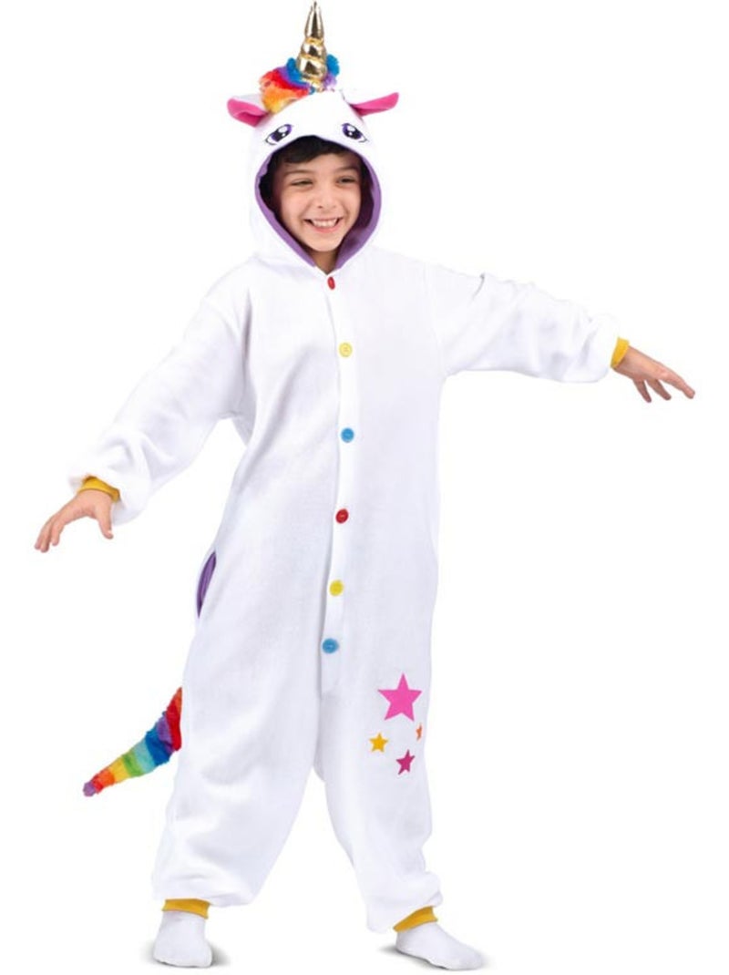 Disfarce ou pijama de unicórnio com capuz Multicolorido - Kiabi