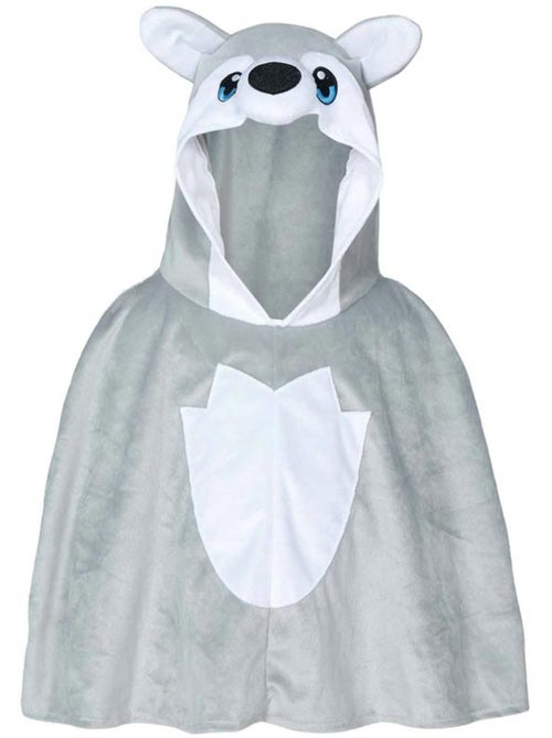 Disfarce ou poncho de lobo cinzento para bebé - Kiabi