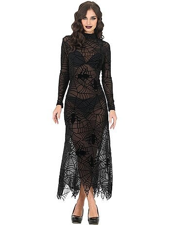 Disfarce ou vestido de dama gótica para mulher