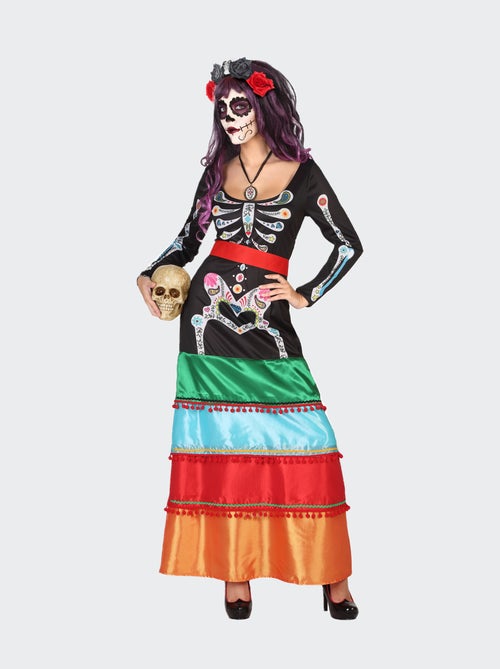 Disfarce vestido esqueleto - Kiabi