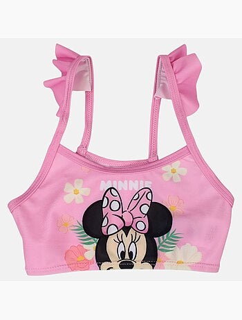 Disney - Biquíni menina rosa com flores personagem