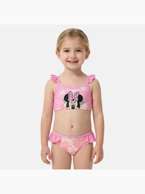 Disney - Biquíni menina rosa com flores personagem - Kiabi Disney - Biquíni menina rosa com flores personagem - Kiabi