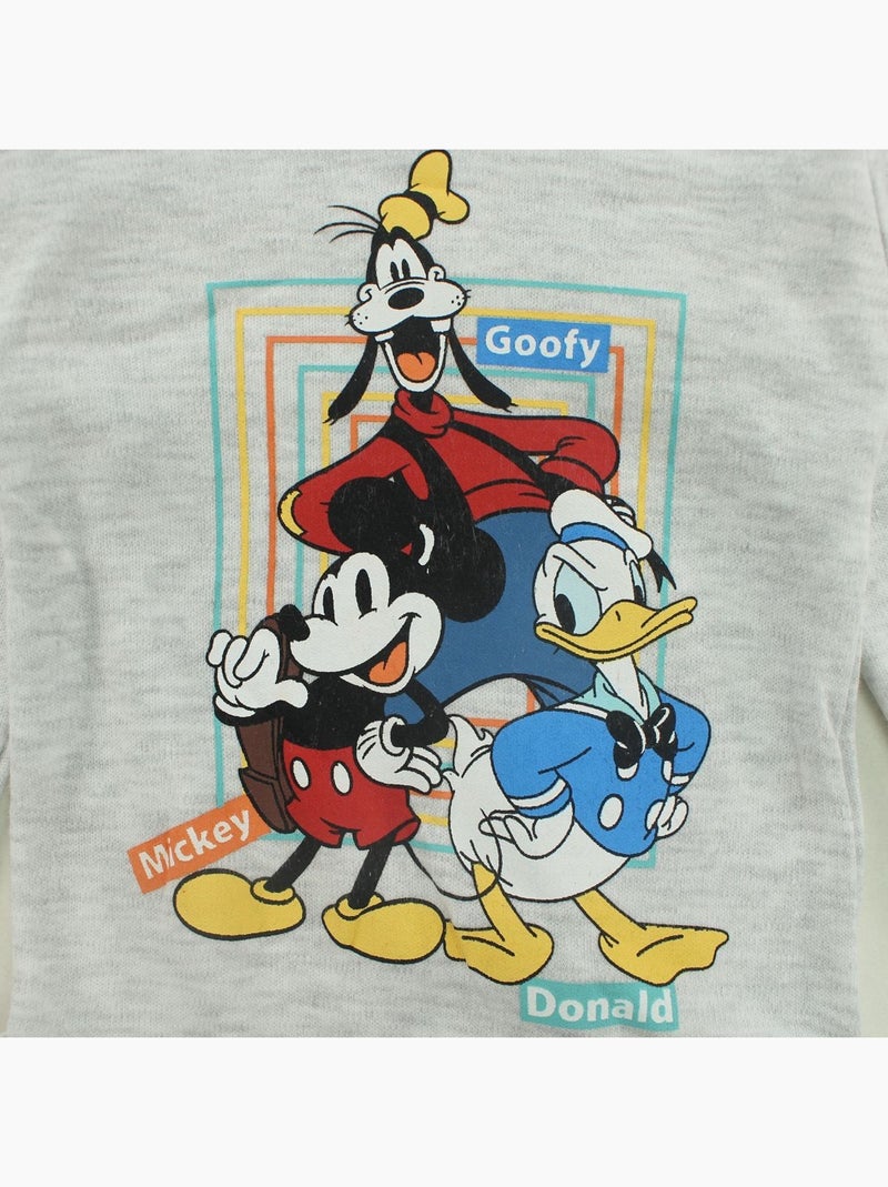 Disney - Body de manga comprida com leggings com padrões coloridos Cinza - Kiabi