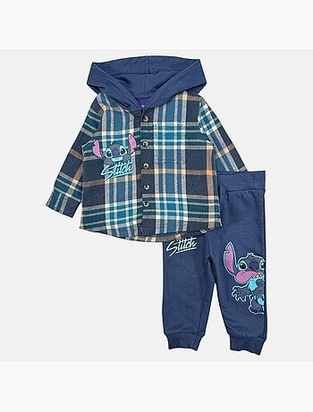 Disney - Camisa aos quadrados e calças bebé menino