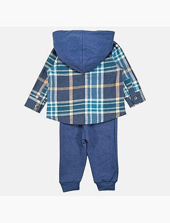 Disney - Camisa aos quadrados e calças bebé menino