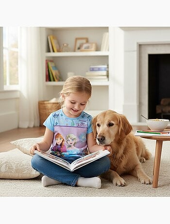 Disney - Camiseta infantil com estampa animada