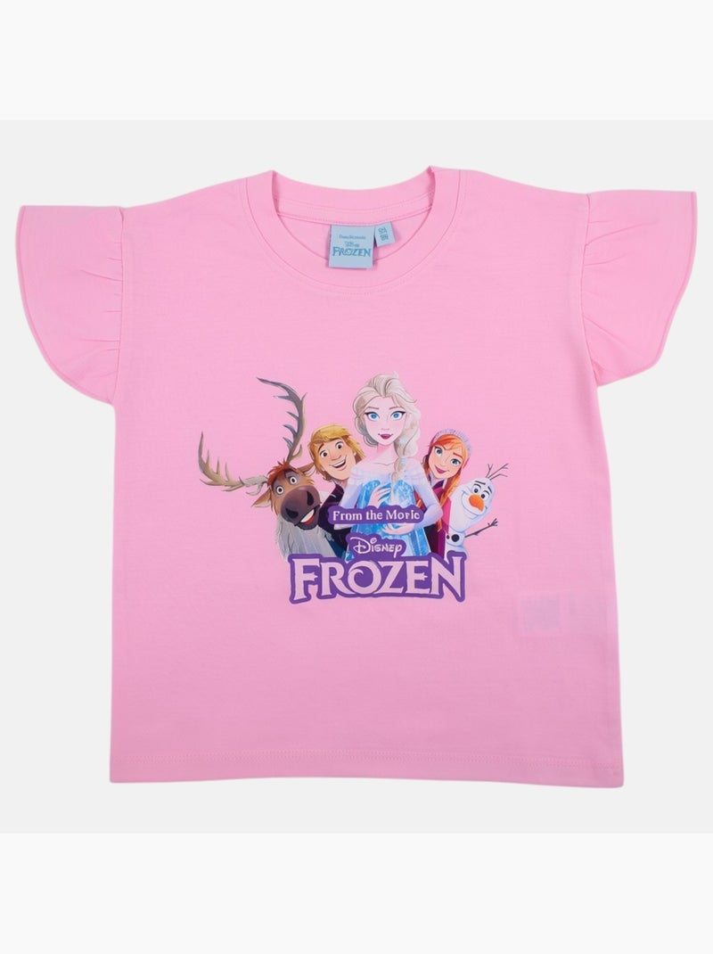 Disney - Camiseta menina Frozen Rosa-claro - Kiabi