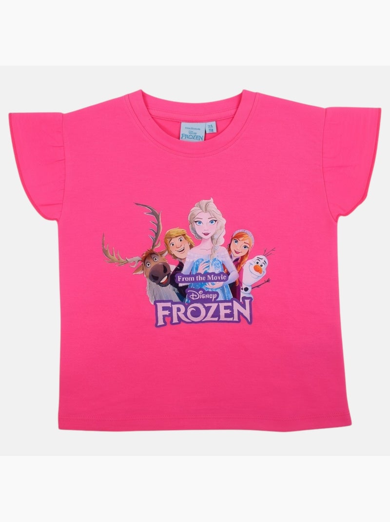Disney - Camiseta menina Frozen Rosa - Kiabi