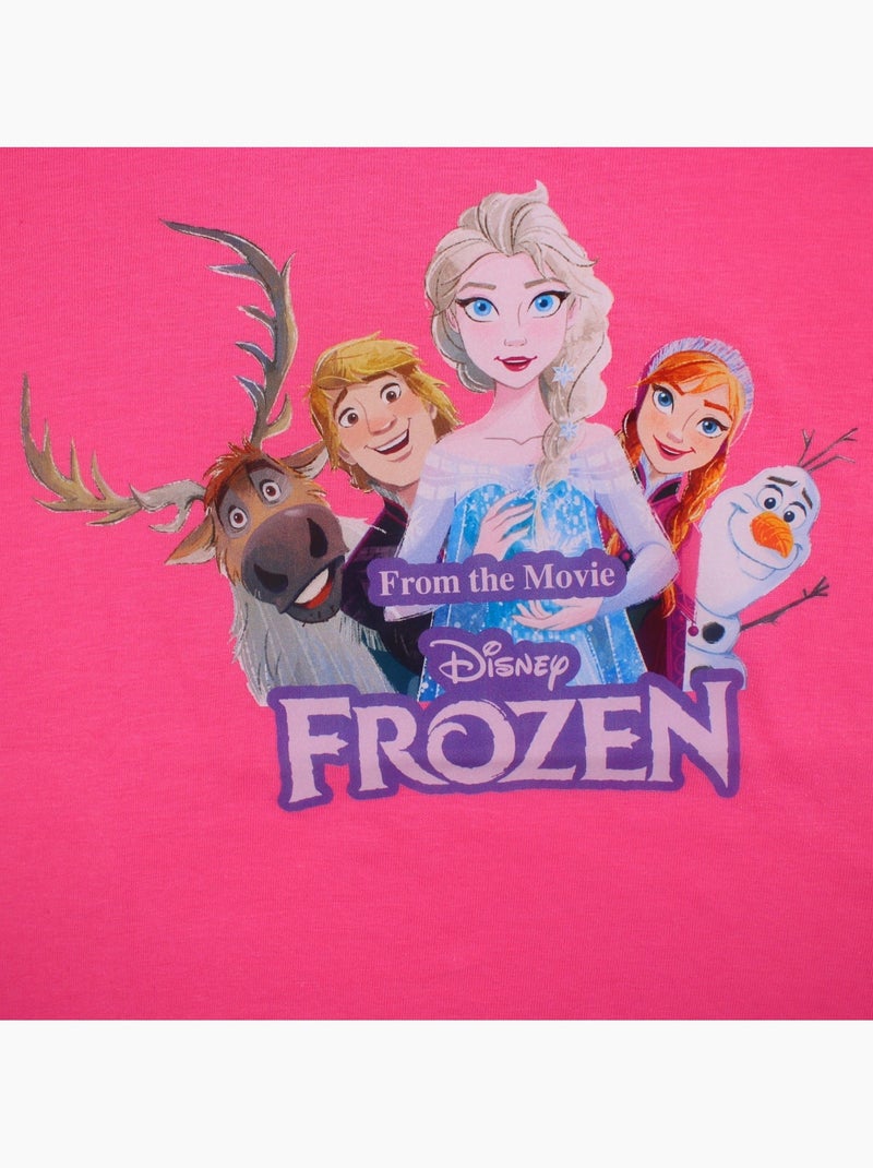 Disney - Camiseta menina Frozen Rosa - Kiabi