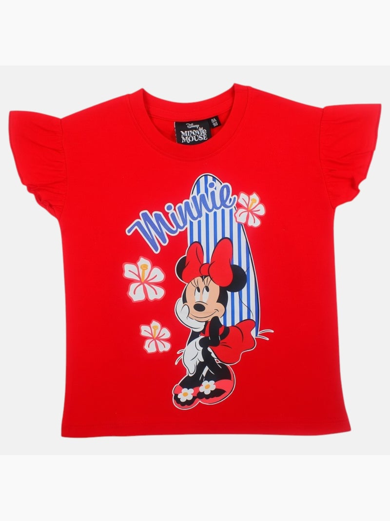 Disney - Camiseta menina Minnie Vermelho - Kiabi