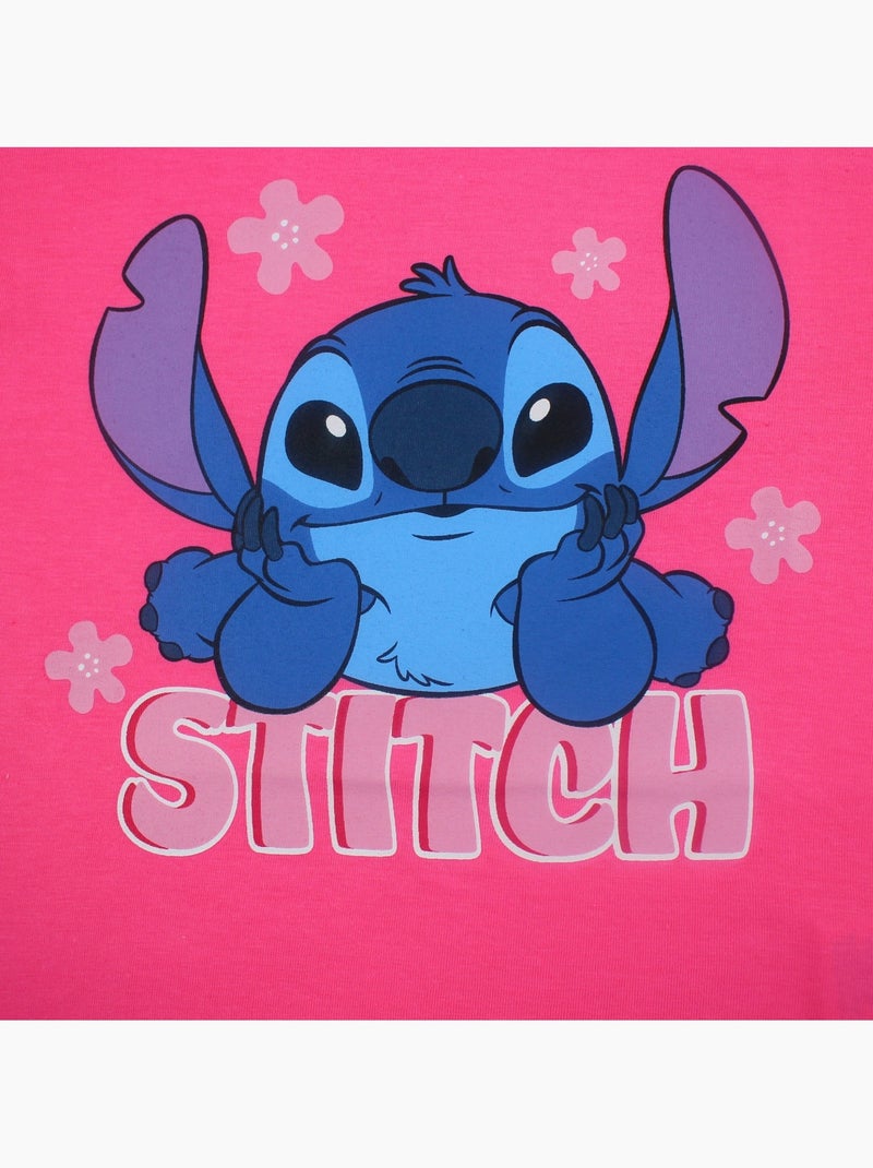 Disney - Camiseta menina Stitch Rosa - Kiabi
