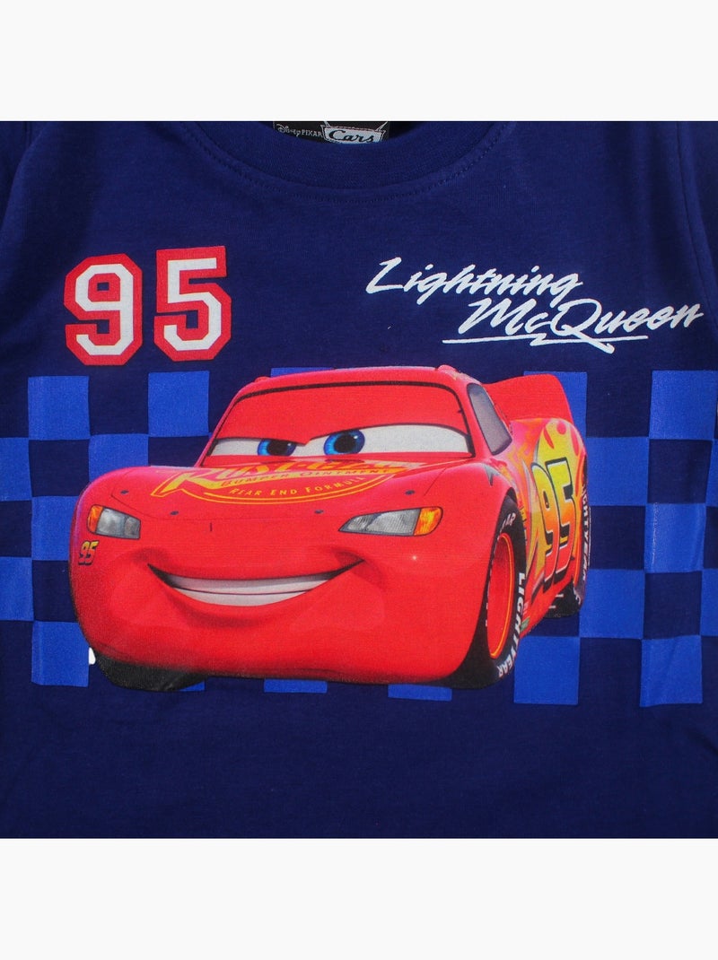 Disney - Camiseta menino Cars Lightning McQueen Azul-marinho - Kiabi