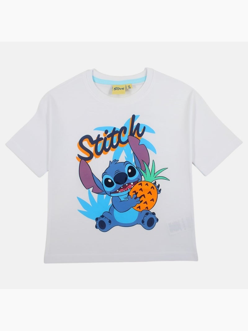 Disney - Camiseta menino Stitch Branco - Kiabi