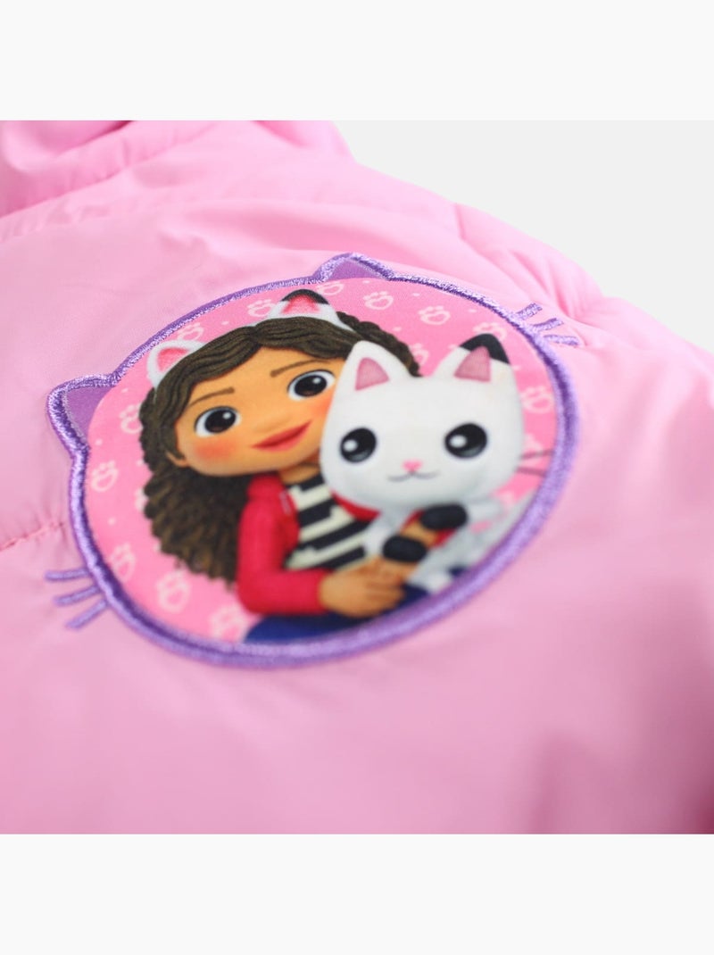 Disney - Casaco acolchoado menina estampado com capuz Rosa - Kiabi