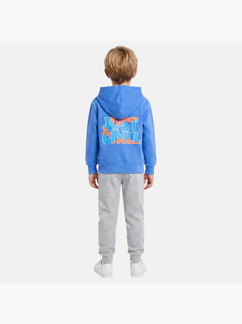 Disney - conjunto composto por casaco com fecho e calças de treino estampadas Azul - Kiabi