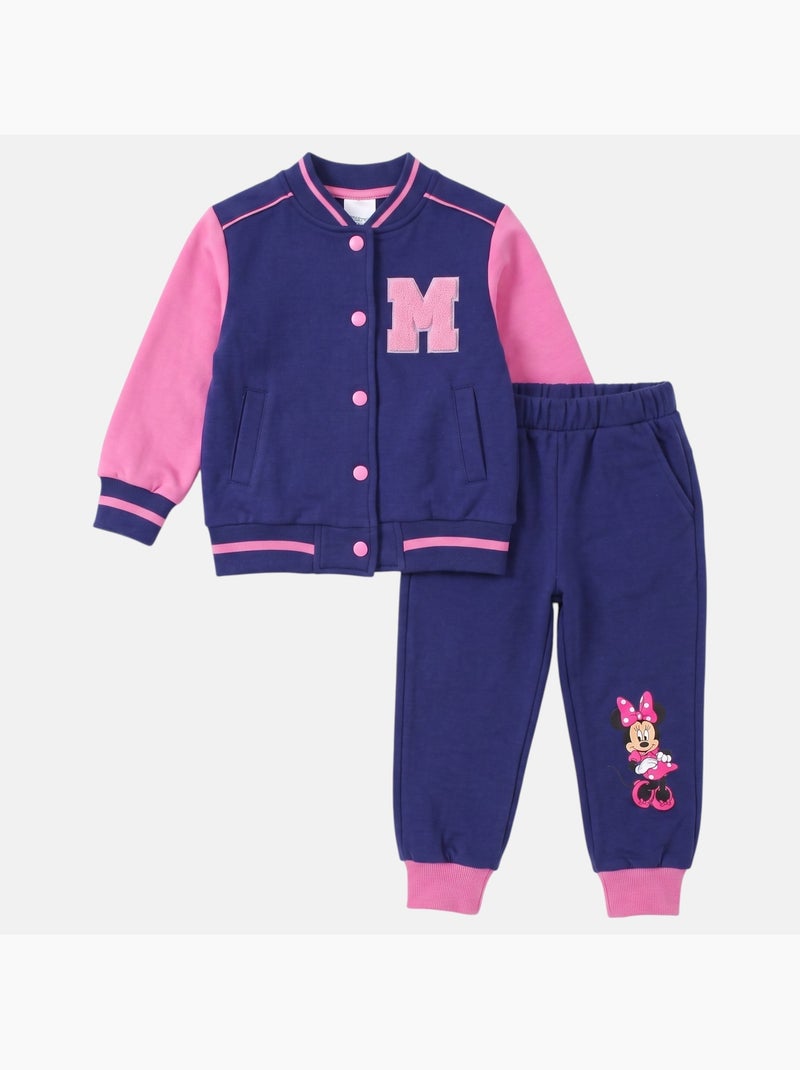 Disney - conjunto composto por casaco teddy com botões e calças de treino Azul-marinho - Kiabi