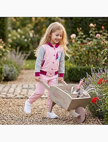 Disney - conjunto composto por casaco teddy com botões e calças de treino