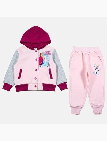 Disney - conjunto composto por casaco teddy com botões e calças de treino
