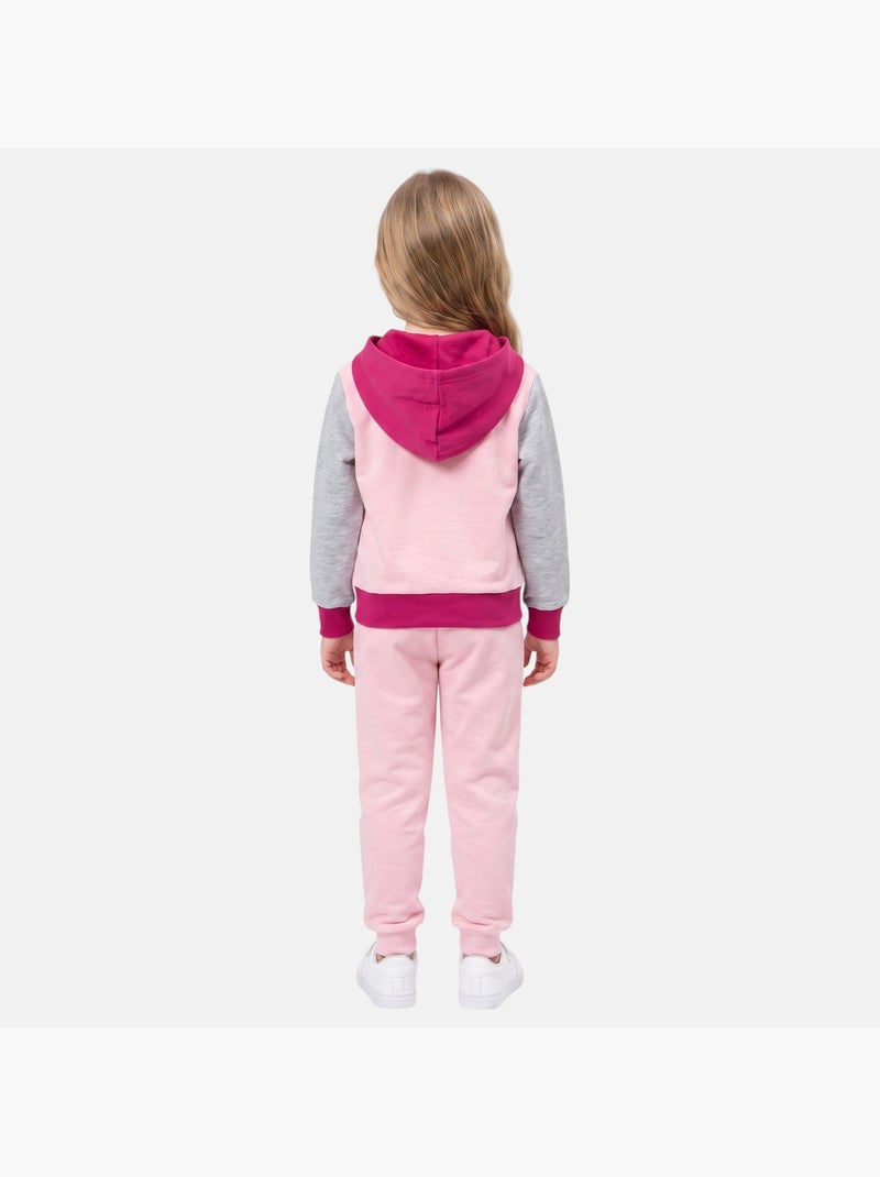 Disney - conjunto composto por casaco teddy com botões e calças de treino Rosa - Kiabi