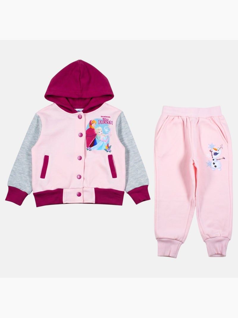 Disney - conjunto composto por casaco teddy com botões e calças de treino Rosa - Kiabi