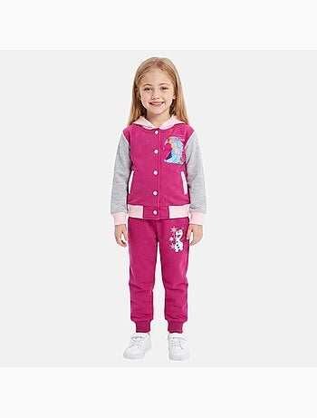Disney - conjunto composto por casaco teddy com botões e calças de treino