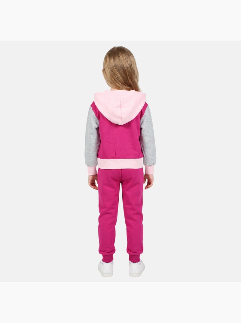 Disney - conjunto composto por casaco teddy com botões e calças de treino Roxo - Kiabi