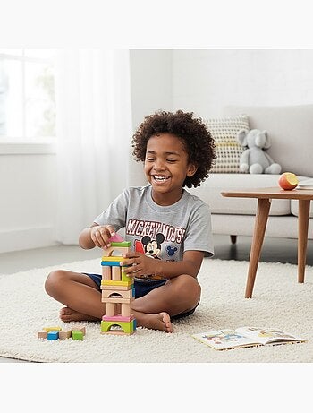 Disney - Conjunto criança azul e calções vermelhos