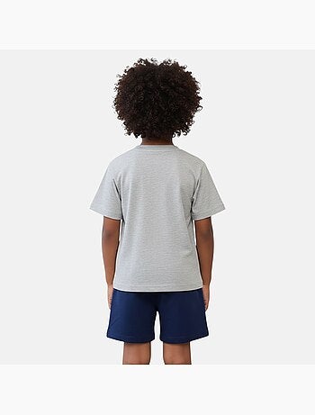 Disney - Conjunto criança azul e calções vermelhos