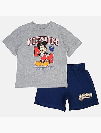 Disney - Conjunto criança azul e calções vermelhos