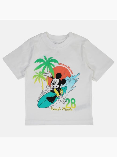Disney - Conjunto criança branco e calções laranja - Kiabi