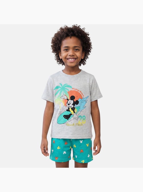 Disney - Conjunto criança cinza e calções verdes - Kiabi Disney - Conjunto criança cinza e calções verdes - Kiabi